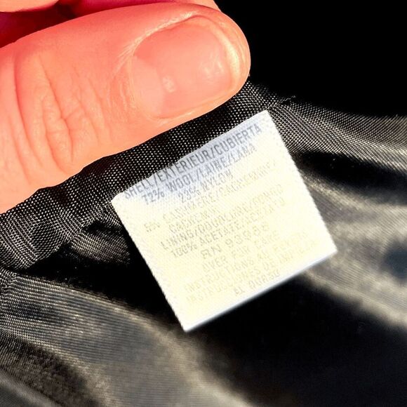 VTG Casual Corner Black Wool Button Jacket L Minimalist Chic Old Money - Picture 4 of 8